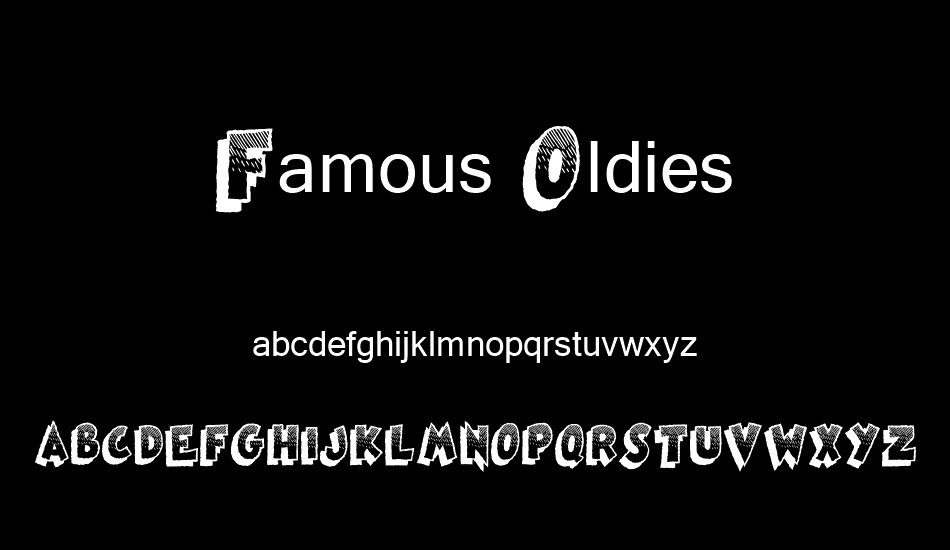 Famous Oldies font