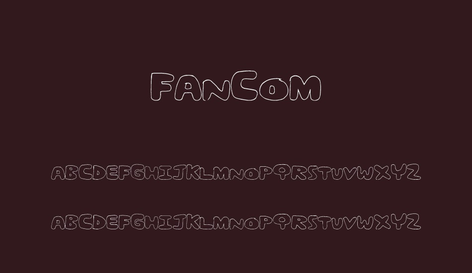 FanCom font