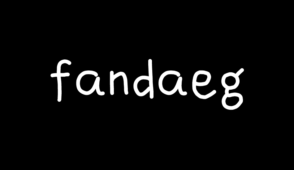 fandaeg font big