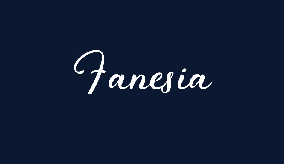 Fanesia Demo font big