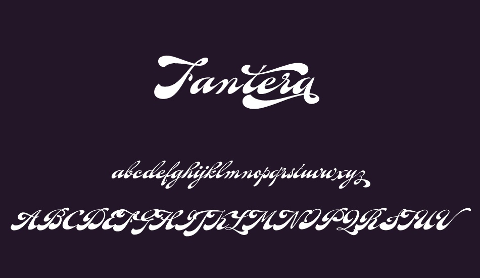 Fantera font