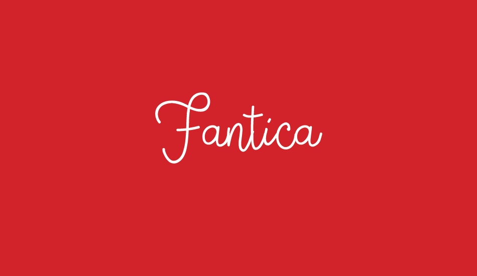 Fantica Demo font big