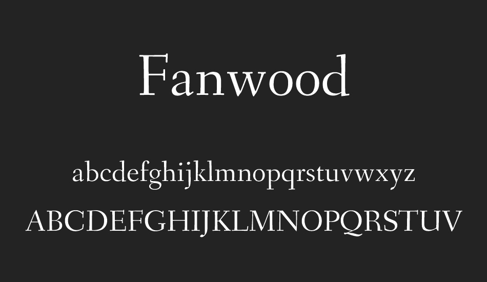 fanwood font