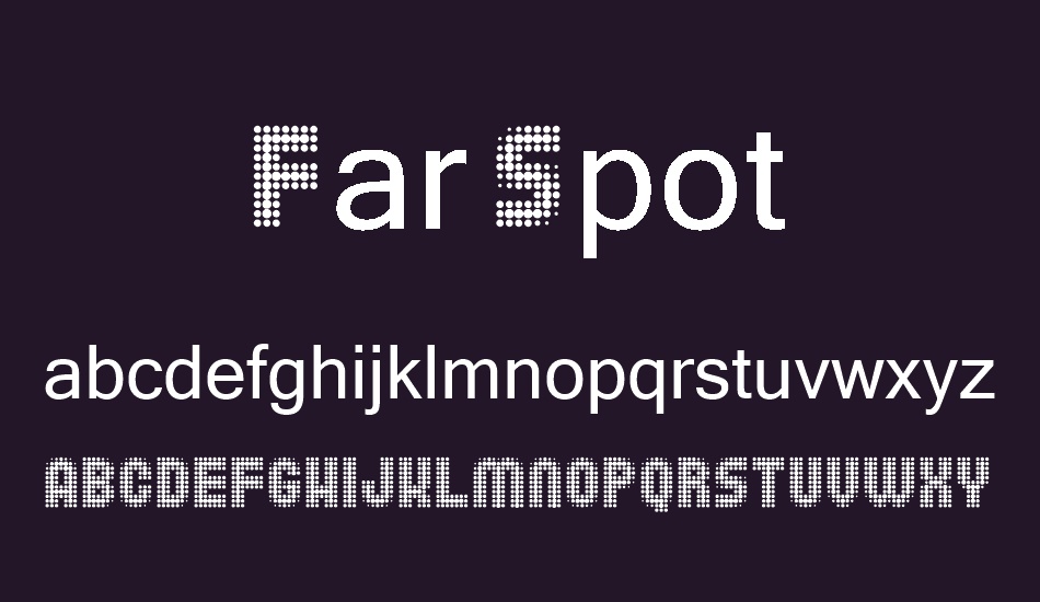 Far Spot font