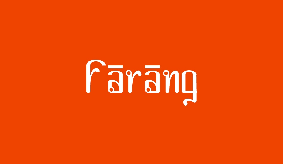 Farang font big