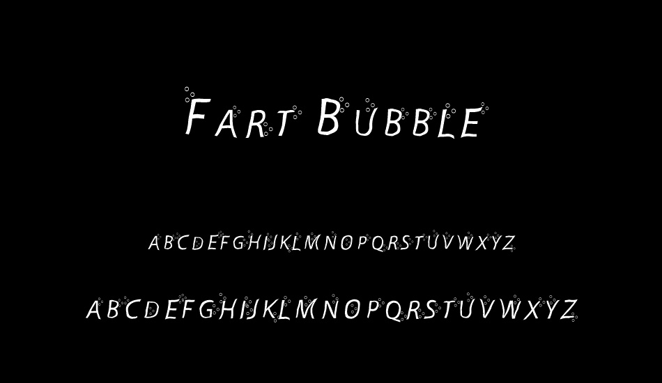 Fart Bubble font