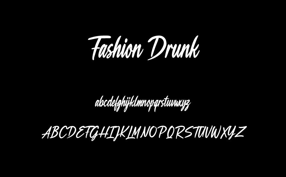 Fashion Drunk font