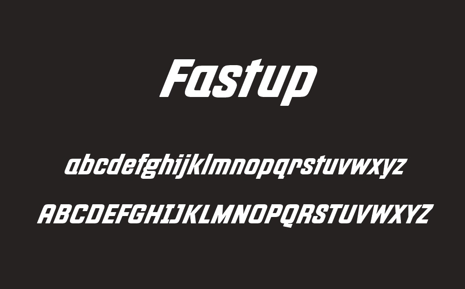 Fastup font