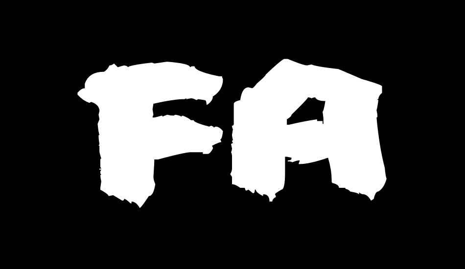 Fat Brush font big