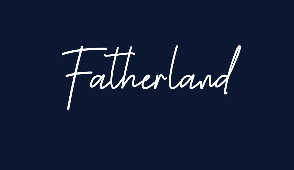 Fatherland font big