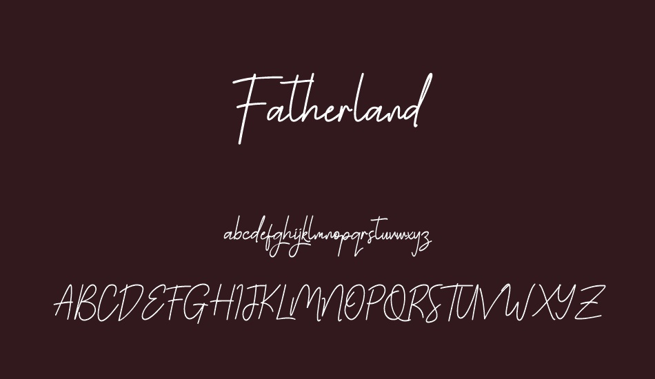 Fatherland font