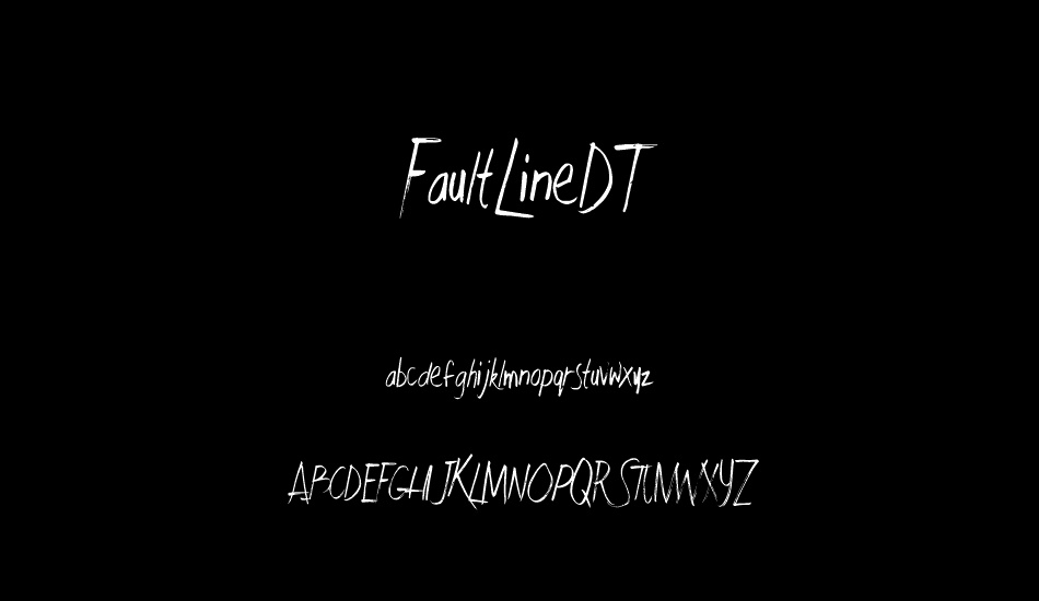 FaultLineDT font