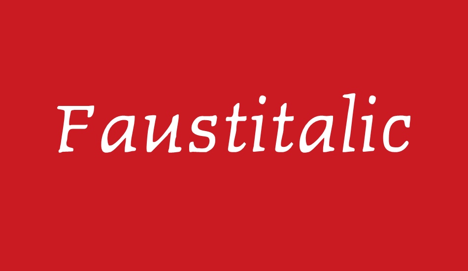 Faustitalic font big