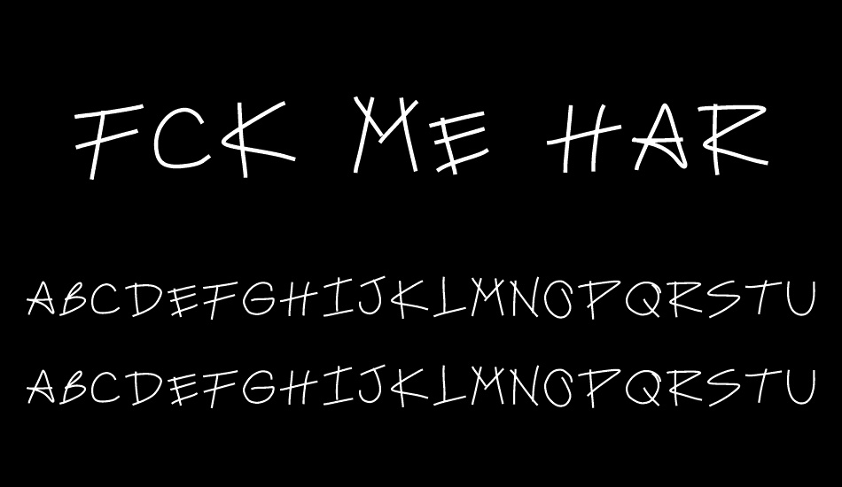 fck me harder1 font