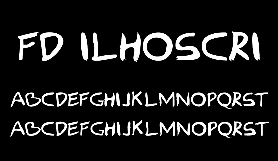 FD Ilhoscript font