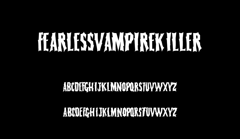 FearlessVampireKiller font