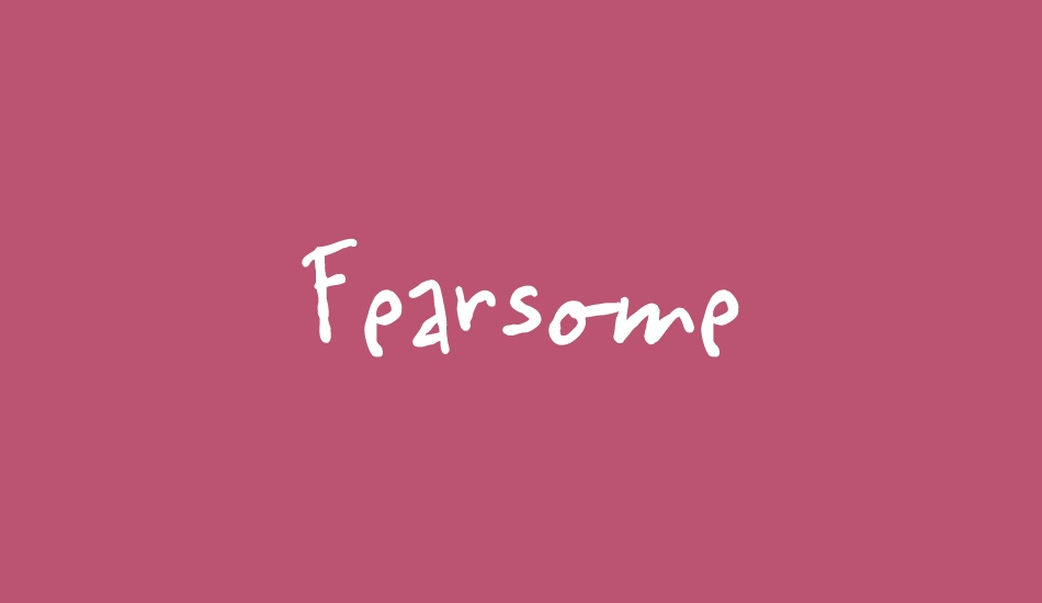 Fearsome DEMO font big