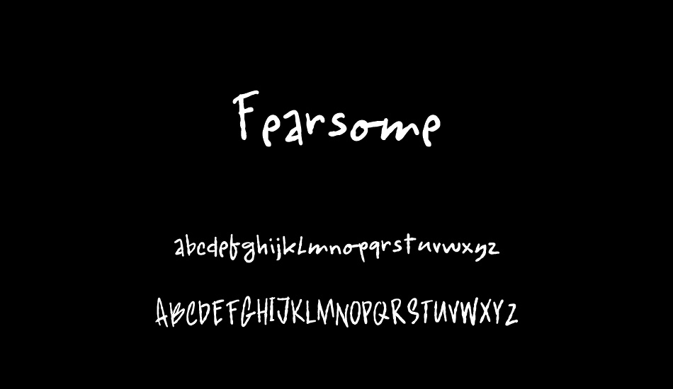 Fearsome DEMO font