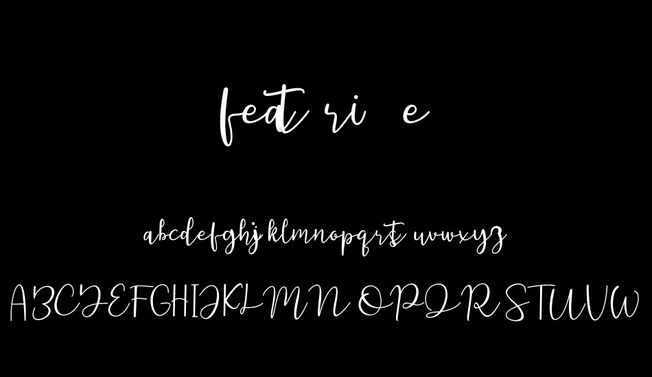 featrisse font