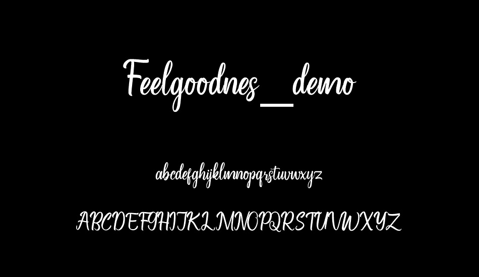 Feelgoodnes_demo font