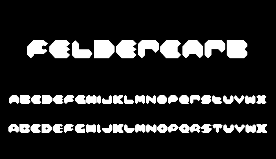 Feldercarb font