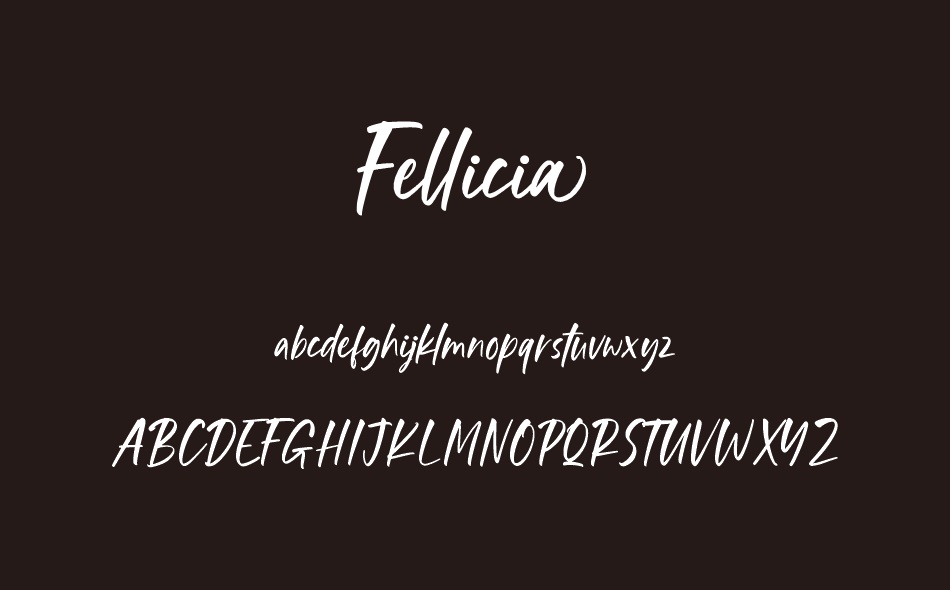 Fellicia font