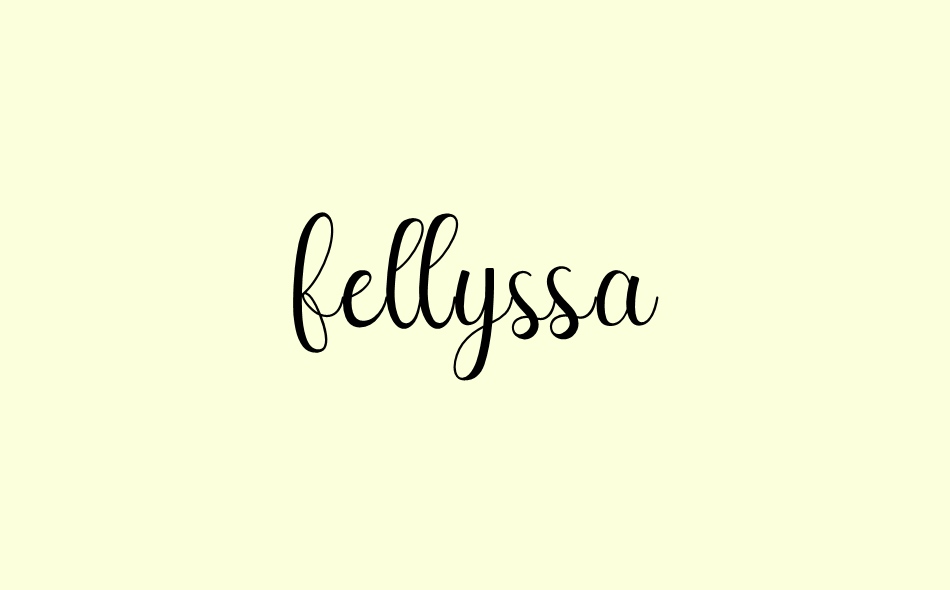 Fellyssa font big