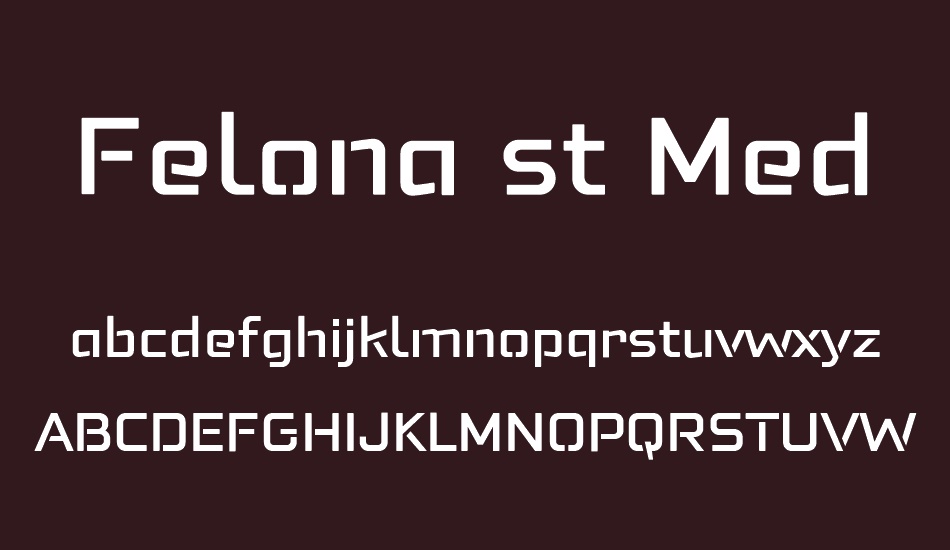 Felona st Med font