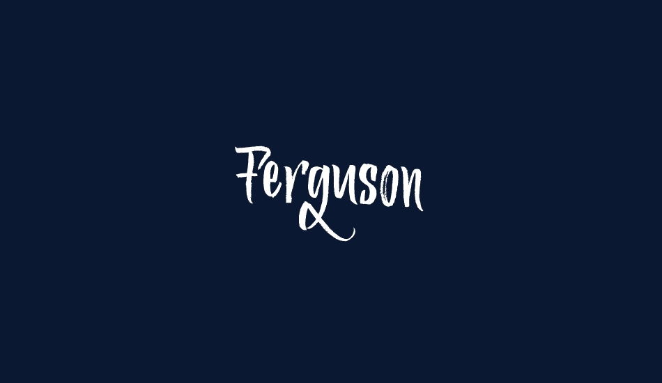 Ferguson font big