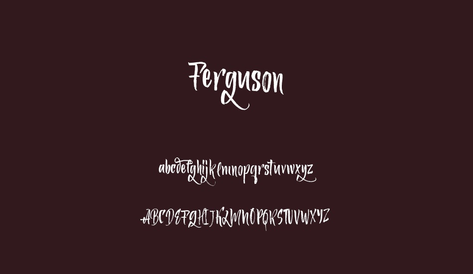 Ferguson font