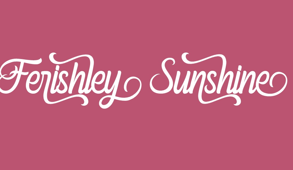 Ferishley Sunshine font big