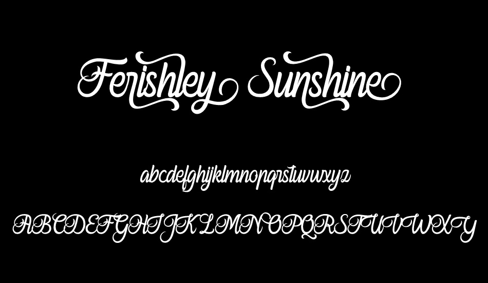 Ferishley Sunshine font