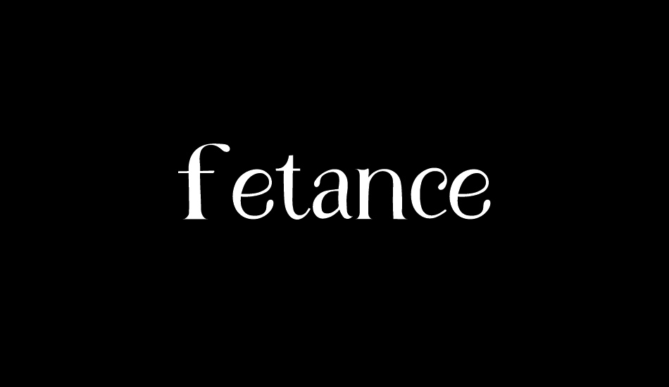 Fetance font big