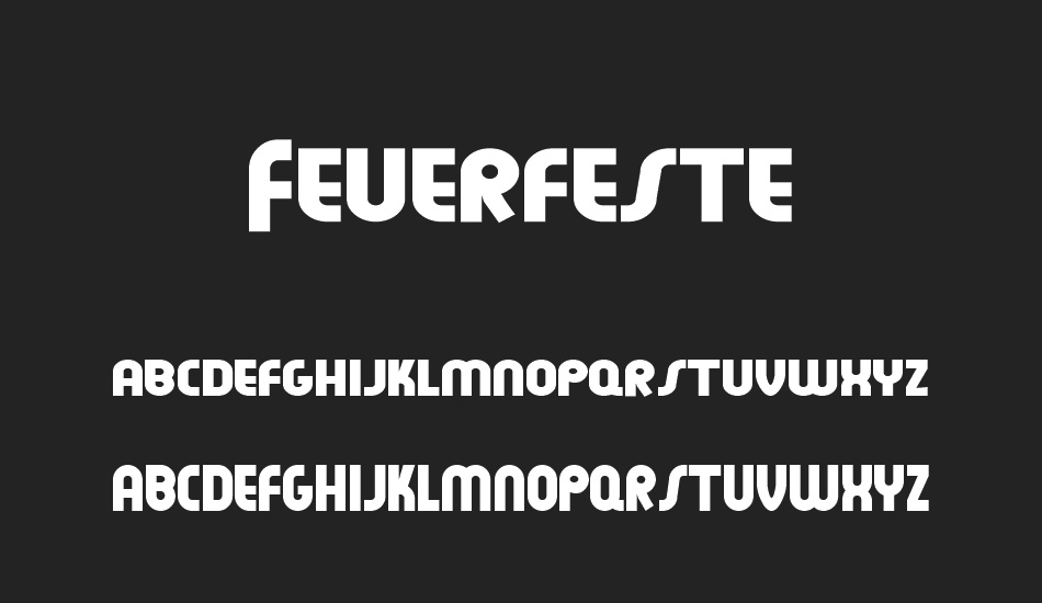 Feuerfeste font