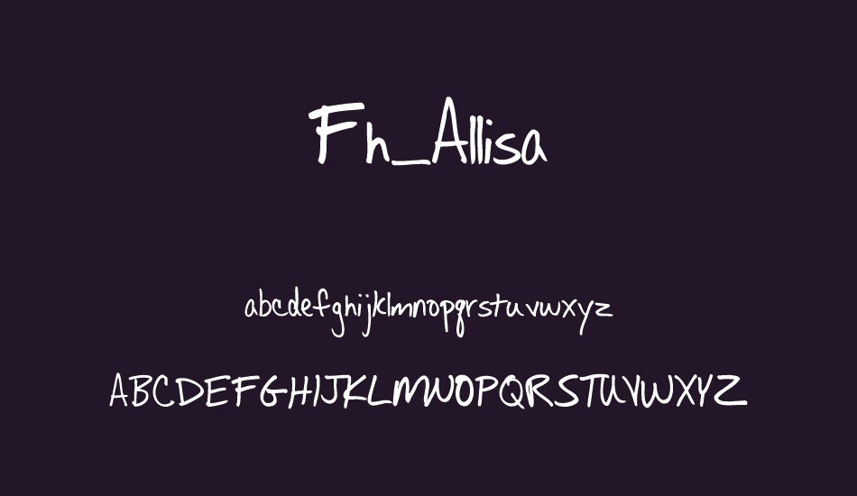 Fh_Allisa font