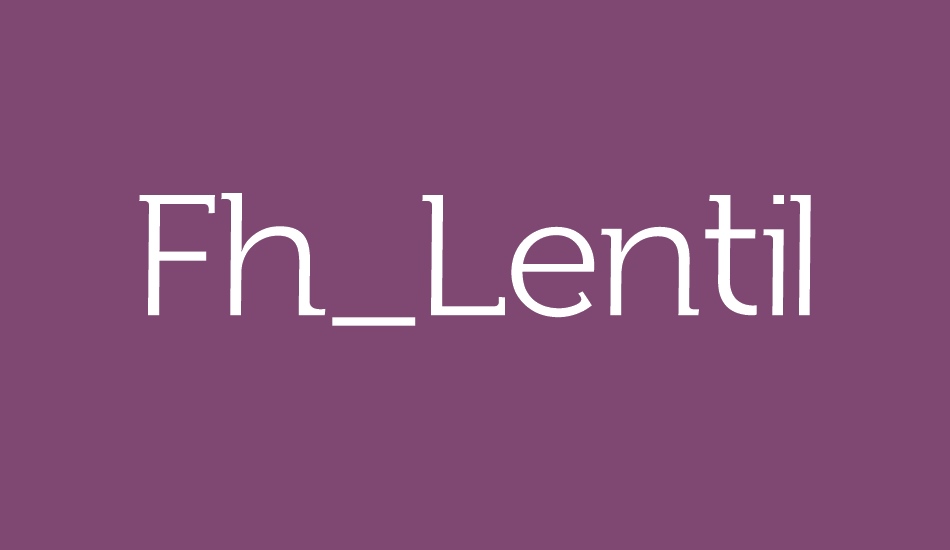 Fh_Lentil font big