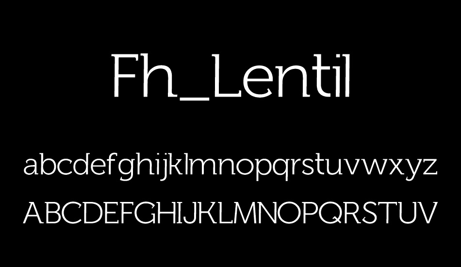 Fh_Lentil font