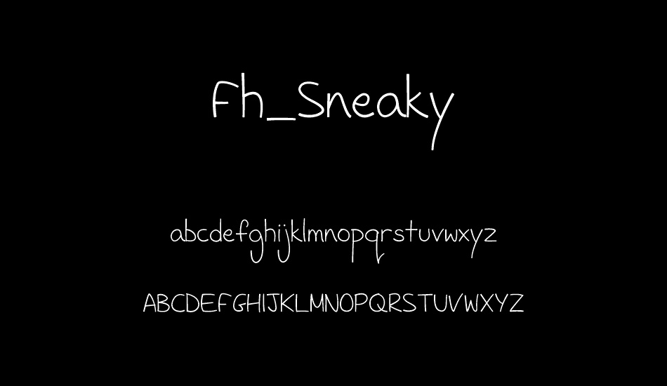 Fh_Sneaky font