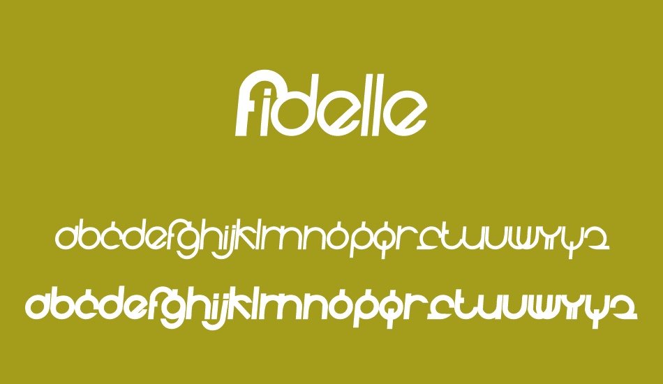 Fidelle font