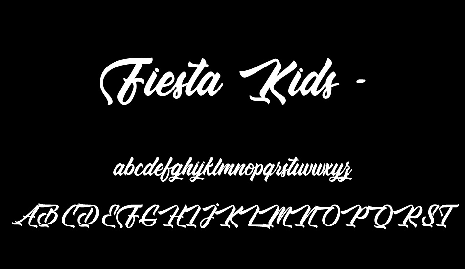 Fiesta Kids - Personal Use font