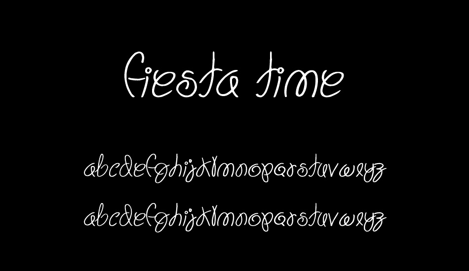 Fiesta Time font