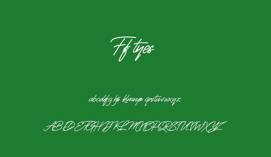 Fiftyes font