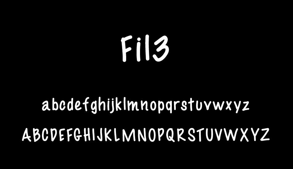 Fil3 font