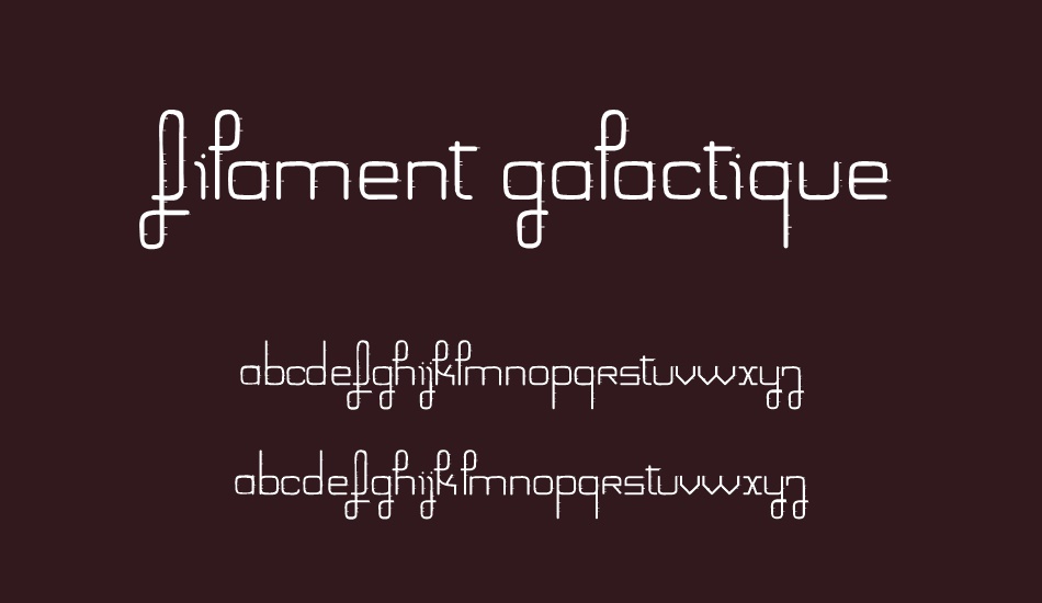 Filament Galactique font