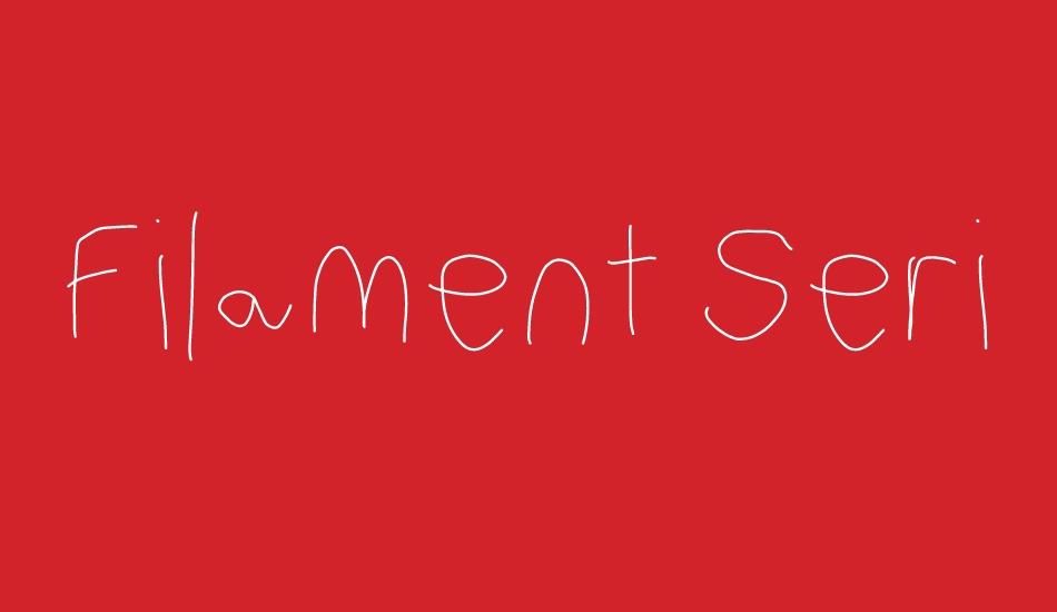 Filament Serie font big