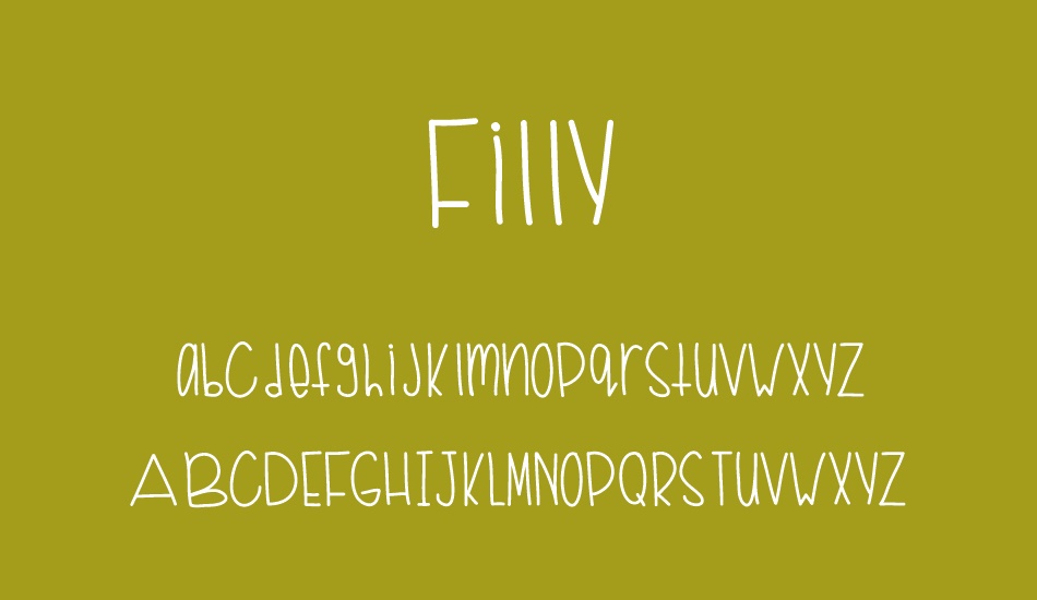 Filly font