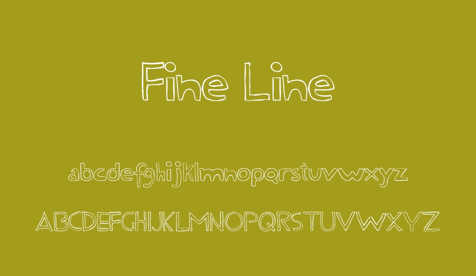 Fine Line font