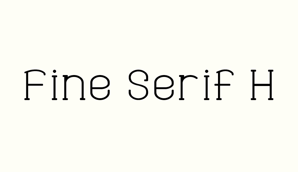 Fine Serif Hosomozi__G font big