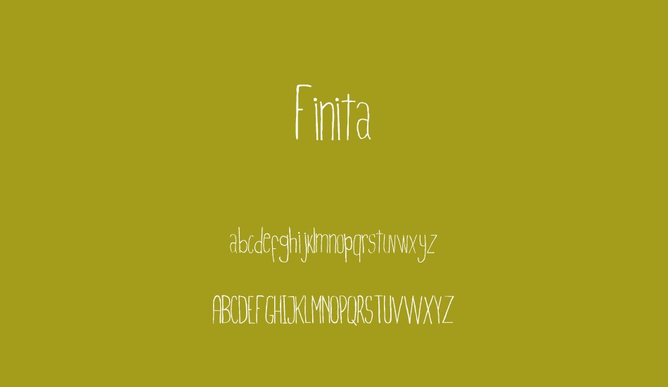 Finita font