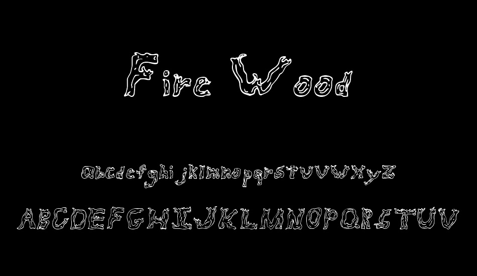 Fire Wood font